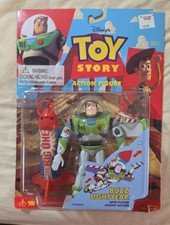 Disney Toy Story Buzz Lightyear W/ Flying Rocket Action Figure Think Way NEW NM