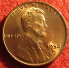 1952-D Lincoln Wheat Cent — photo from another recent sale