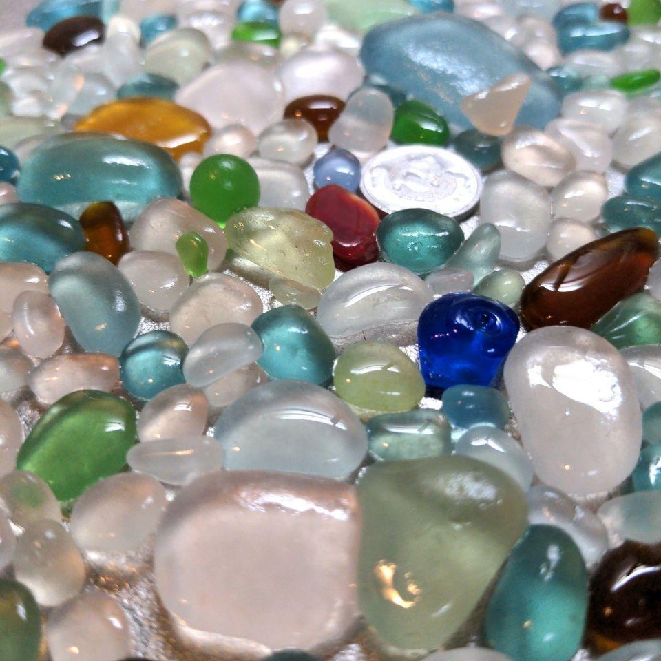 Genuine Sea Glass Mix Color Good Quality From Japan 19632 eBay