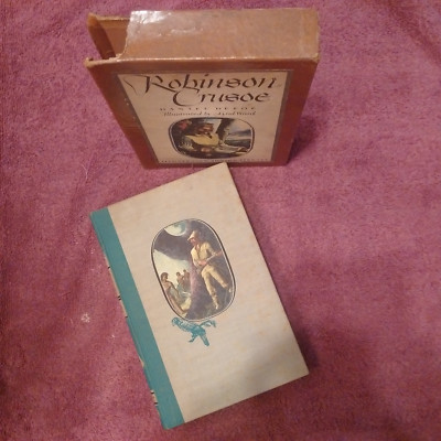 Robinson Crusoe by Daniel Defoe 1946 Hardcover Illustrated Junior ...
