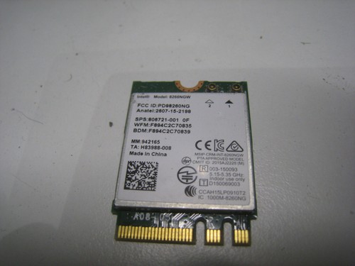 8260NGW HP 840 G3 Series Wireless Wifi Card 806721-001 OEM TESTED - Foto 4