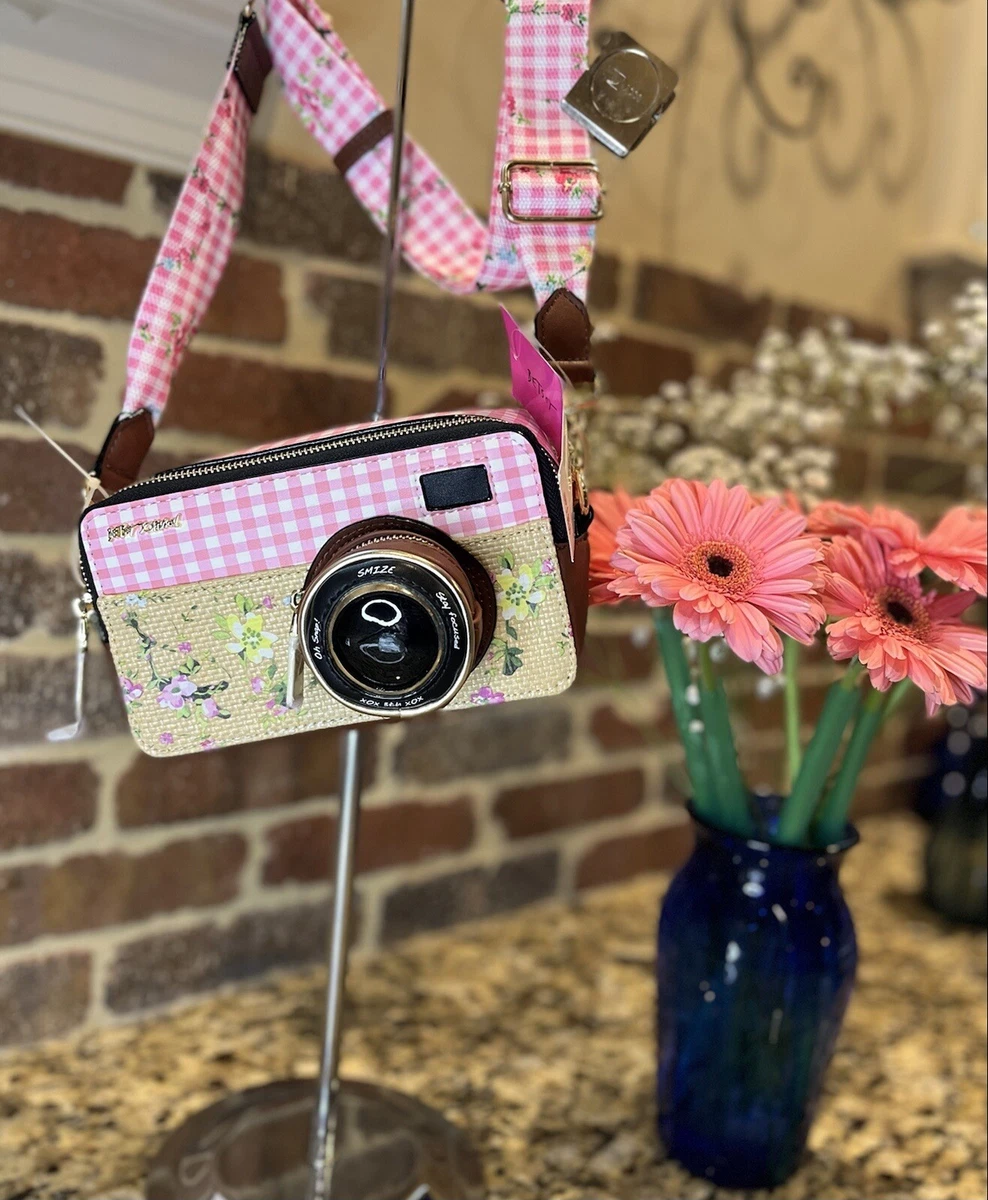 Betsey johnson camera purse sale