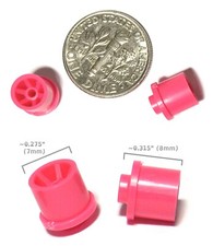 2pc BTO Newly Made Aurora AFX Magnatraction HO Slot Car Rear Wheels 8719 PINK