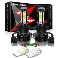 2x Super Bright H7 Led Headlight Kit High Low Beam Fog Bulbs 30000lm 6000k White