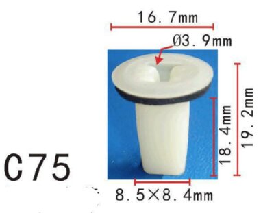 20pcs Fit Mitsubishi MU480034,MU480032,MU480036,TQ399C06 Trunk moulding ...