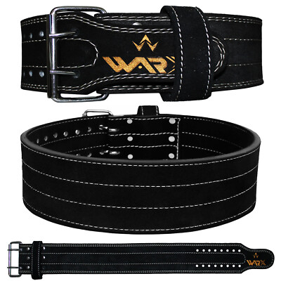 Warx Gewichtheben 4'' Nubukleder Power Gürtel Rückenstütze Fitnessstudio Training Dip