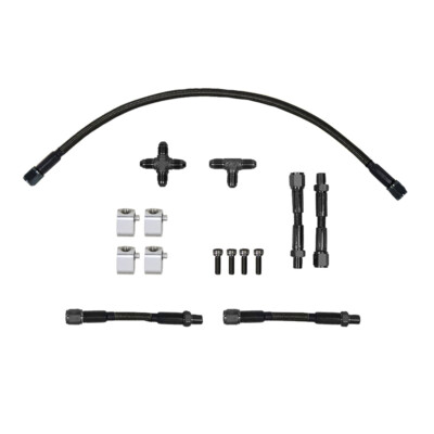 KYOSTAR 4 Port Crossover Hose Kit For LS LS1 LS3 Cylinder Head Coolant Steam
