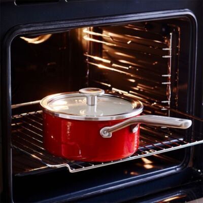 BRANDNEU KitchenAid großer Topfdeckel 20 cm 2,4 L Stahlkern Keramik ofenfest