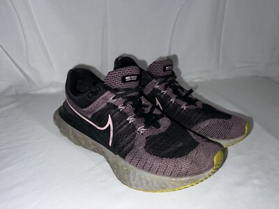 Nike React Flyknit Women's 7.5 Running Shoes Infinity Run Violet Dust Pink