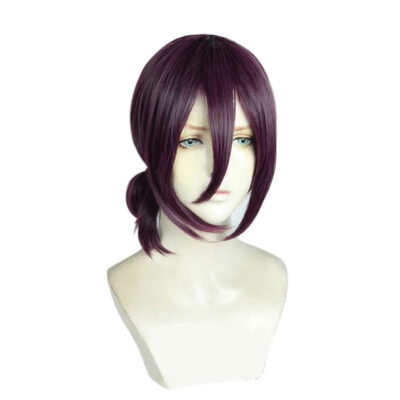 Chainsaw Man Reze Purple Hair Short Wig Game Anime Cosplay Costume | eBay
