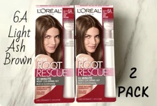 2 ~ Loreal Root Touch Up - 10 Minute Root Rescue - 6A Light Ash Brown - 2 Pack