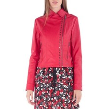 Liu Jo Jeans W67104E0209 Giacca Giubbino Donna tg 44 Simil Pelle Zip  -20%