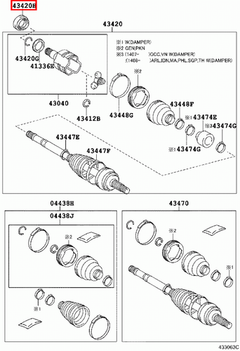 Genuine Toyota Urban Cruiser NSP110 Front Left LH Drive Shaft Oil Seal - Imagen 14 de 20