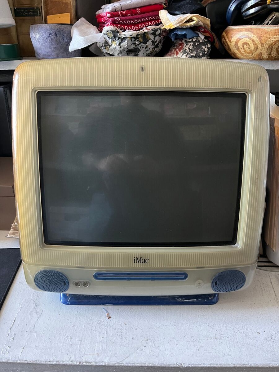 VINTAGE APPLE IMAC 400MZ M5521 ALL IN ONE DESKTOP COMPUTER VINTAGE APPLE IMAC 400MZ M5521 ALL IN ONE DESKTOP COMPUTER
