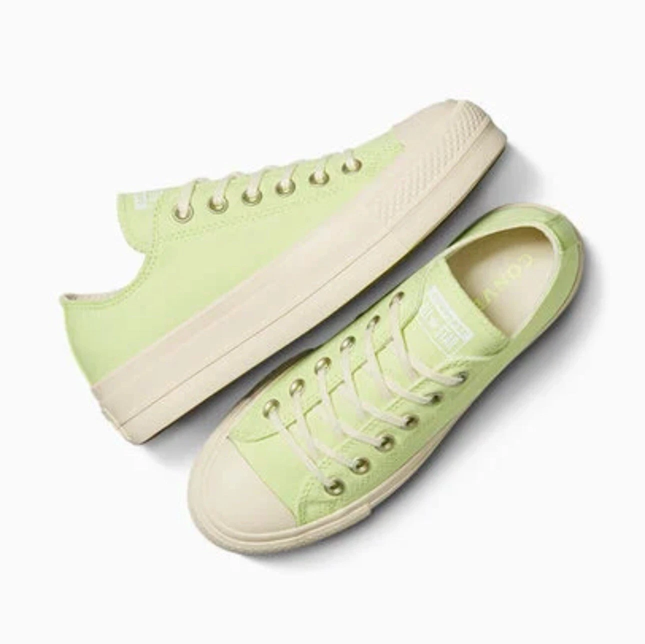Sneakers Converse CTAS Lift Ox verde cimone avorio naturale donna 7 5 A09913F