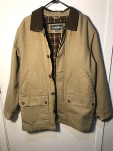 Vintage Eddie Bauer Men S Large L Canvas Barn Field Jacket Coat
