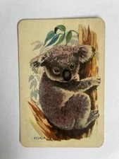 Aussie Koala Bear Artist Painting Vintage Rare Estate Retro Woolworths Swap Card