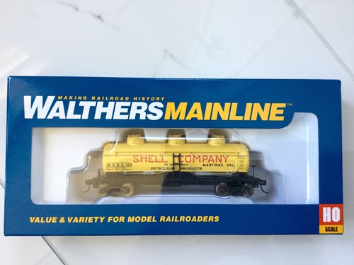 WALTHERS MAINLINE 1/87 HO SHELL OIL CO RD #156 36' 3-DOME TANK CAR 910-1122 F/S | Zustand: New