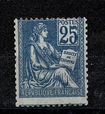 France Stamp N°118 " Mouchon 25c Blue Type II Variety " New Xx Ttb W827