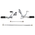 Chrome Forward Controls Linkage Set for Harley Davidson XL 1200 C Custom 04 13