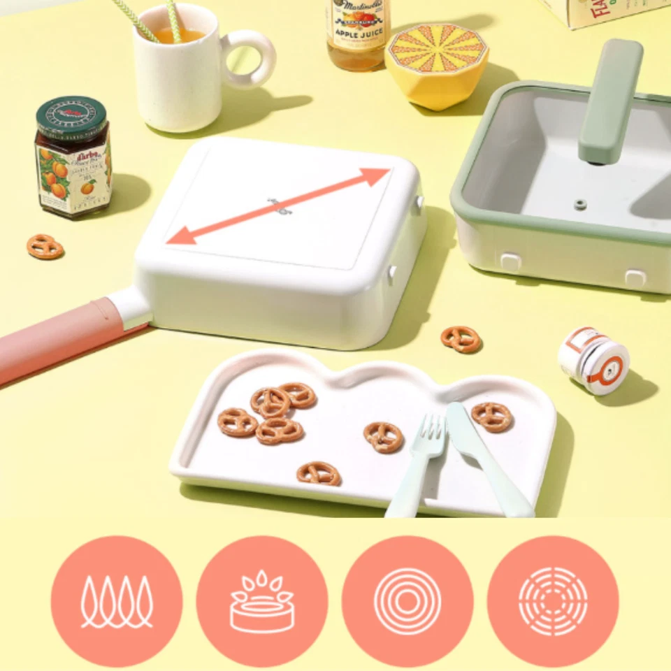 Neoflam Pippi 8.3" Cuadrado Antiadherente Compacto Multi Sartén con Vidrio Foto 4 de 4