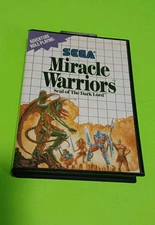 Miracle Warriors: Seal of the Dark Lord Sega Master System 1988 Video Game Rare!