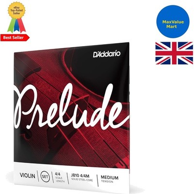 D Addario Prelude Violinsaiten - 4/4 mittlere Spannung, korrosionsgeschütztes Set
