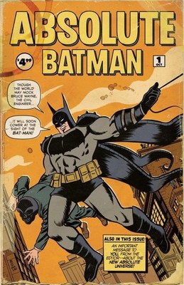 Absolute Batman #1 (Vintage Style Homage Variant) DC Comics Paper Poster