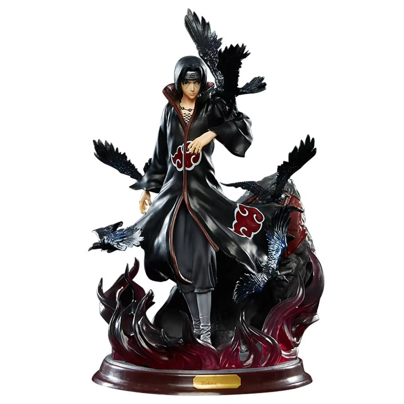 Figura Estatua 28cm Naruto Uchiha Itachi PVC Modelo Anime Coleccionable Regalo Decoración