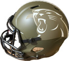 Ja'Tavion Sanders auto Carolina Panthers ‘Salute to Service’ Full Size Helmet  — photo 3