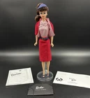 Vintage 1995 Barbie Busy Gal Reproduction Doll #13675 With Stand & Accessories