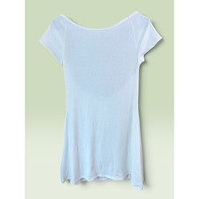 NWT Urban Outfitters Womens Large White Ribbed Knit T-Shirt Mini Dress