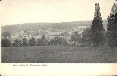 Valley Forge PA Pennsylvania Birdseye View Hills c1900-20s Vintage Postcard