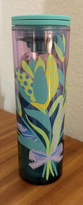 Starbucks Floral 2025 16 Oz Cold Cup Tumbler W/Twist Lid