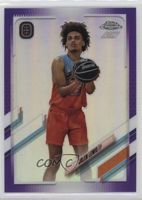 2021 Topps Chrome OTE Overtime Elite Purple Refractor 45/299 Jalen Lewis #61 xr1