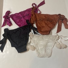 Victoria's Secret Panty Lot NWT - XS Side Tie - 4 Pairs Cheeky Bikini - Flirty