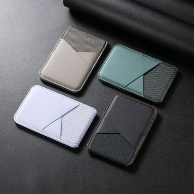 Collapsible Multiple Functional Retro Cards Holder Phones Stand PU