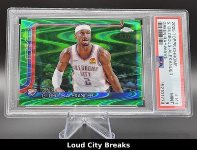 2025-26 Topps Chrome Green RayWave Refractor SHAI GILGEOUS-ALEXANDER #141
