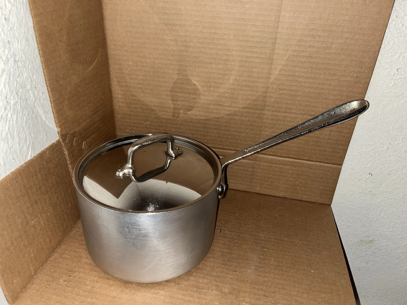 Vintage All Clad Metal Crafters Master Chef 204 1/2 Sauce Pan with Lid
