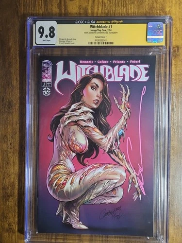 Witchblade #1F 1:50 J. Scott Campbell signed by Marc Silvestri CGC 9.8