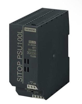 Siemens 6EP1334-1LB00 SITOP PSU100L Power Supply, 24VDC/5 A 