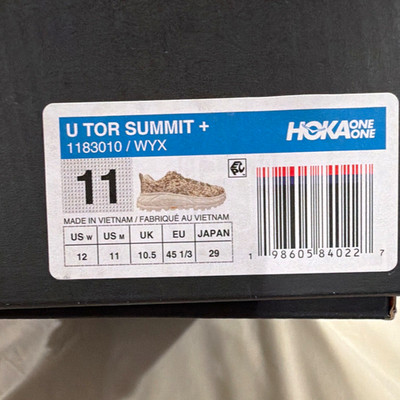 HOKA ONE ONE Tor Summit+ Men s Athletic Sneaker Cowprint White 2026 1183010