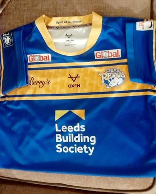 Leeds Rhinos Rugby Super League Home Shirt 2022 - Oxen Gr. L14 Trikot Top - G2W