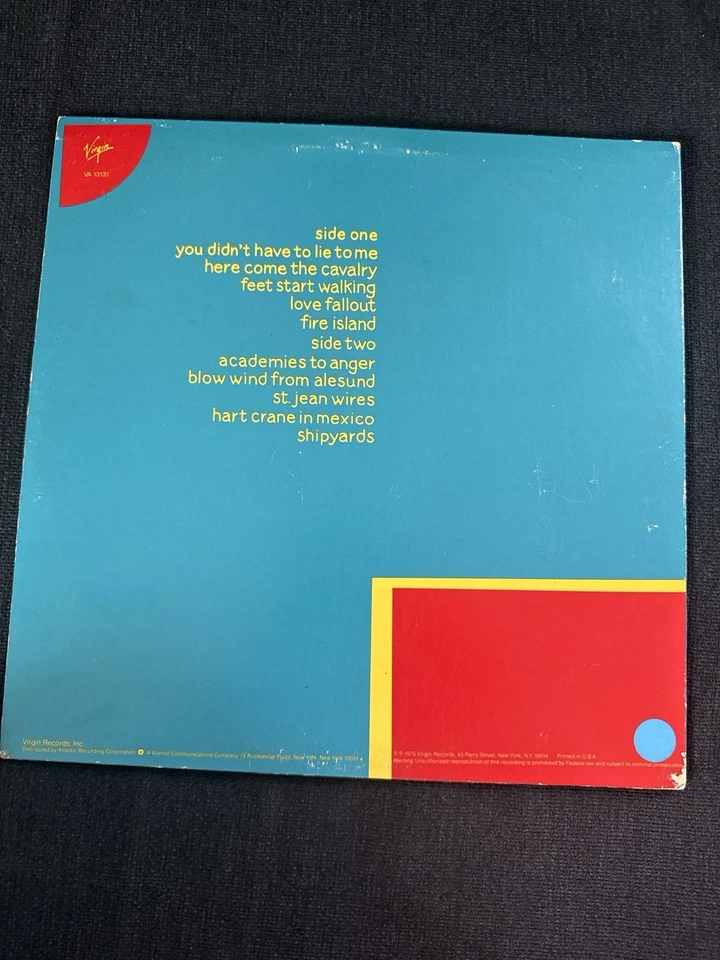 INTERVIEW – Big Oceans (1979) PROMO LP • Virgin Records VG+/G+• Rare Promo Copy Foto 2 de 4