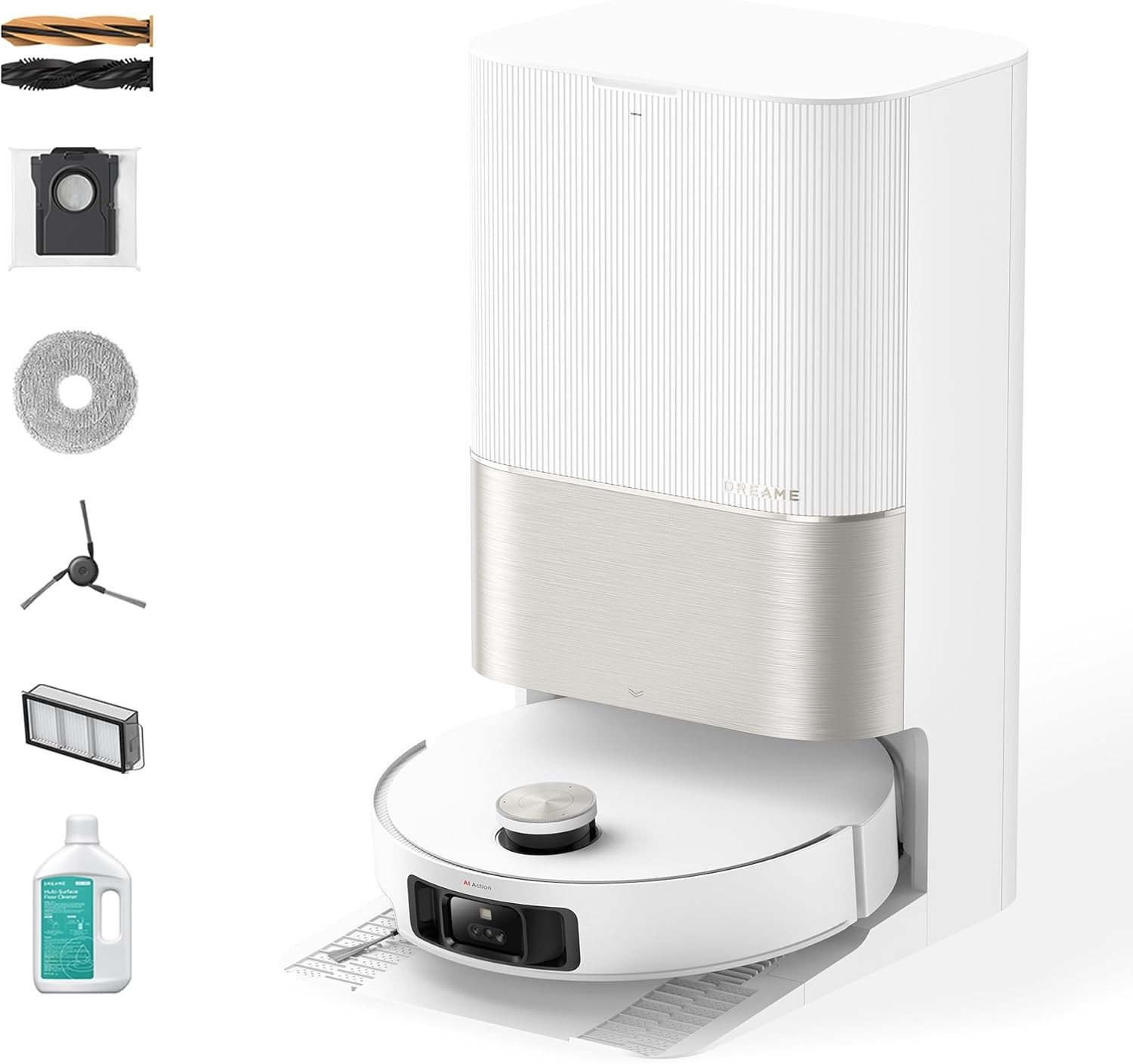 Dreame X50 Ultra White Robot Vacuum and Mop Auto-Empty and Mop Self-Cleanin
