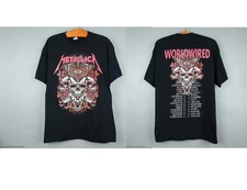 Vintage Style Heavy Metal WorldWired Tour Reprint T-Shirt S-2XL