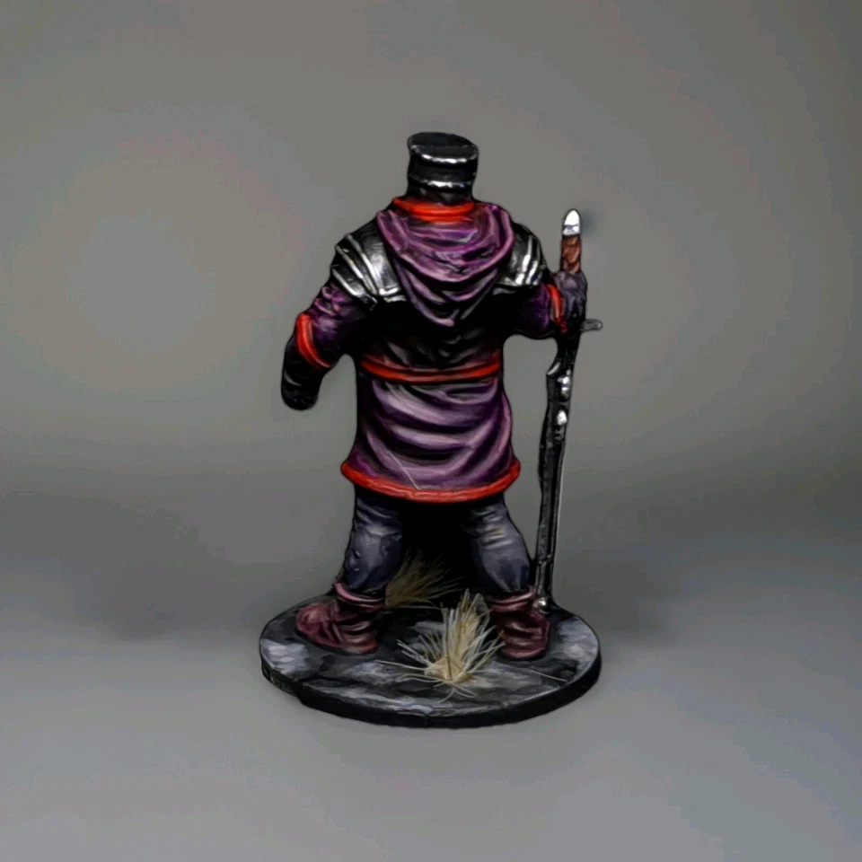 Painted Black Knight If Your Ugly Hide your Face Zombicide Rpg Miniature No Card - Image 4 of 4