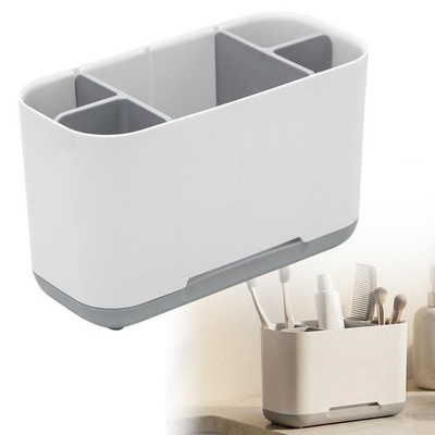 Bathroom Plastic Organizer Rack for Toothbrush Toothpaste Comb Space Saving