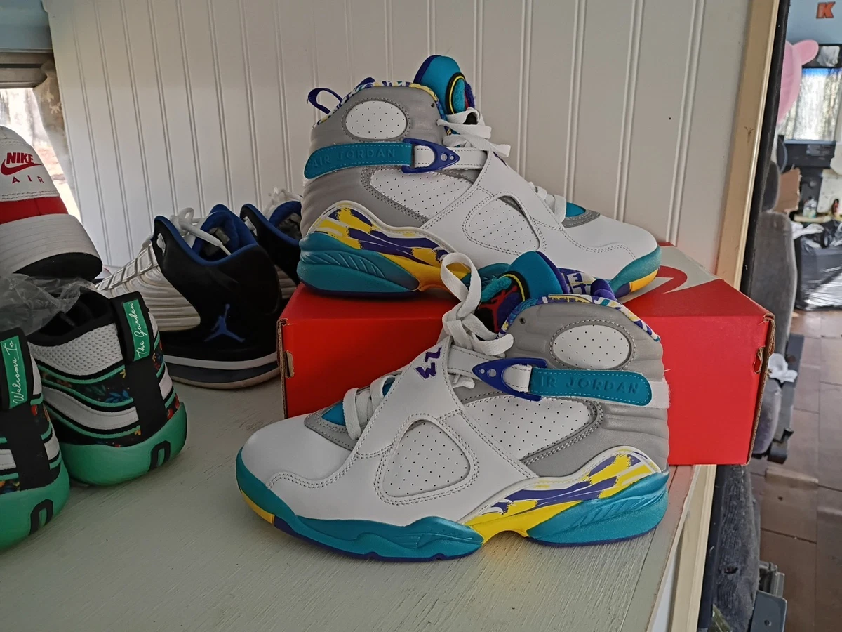 Jordan 8 Retro White Aqua 2019 W for sale | eBay