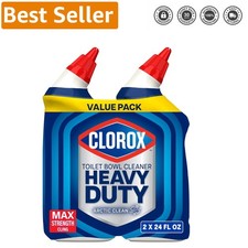 Max Strength Toilet Bowl Cleaner - Bleach-Free, 24 Fl Oz., Pack of 2, Deodorizes